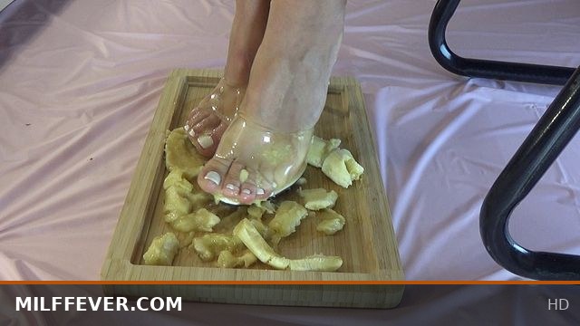 Stepping On a Banana in High Heels: Crushing With Every Bold Stomp